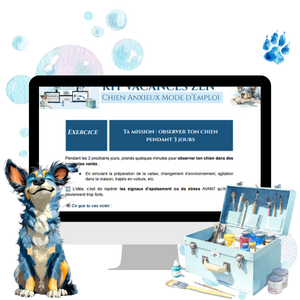 kit vacances zen – chien anxieux – mockup produit principal chien zen