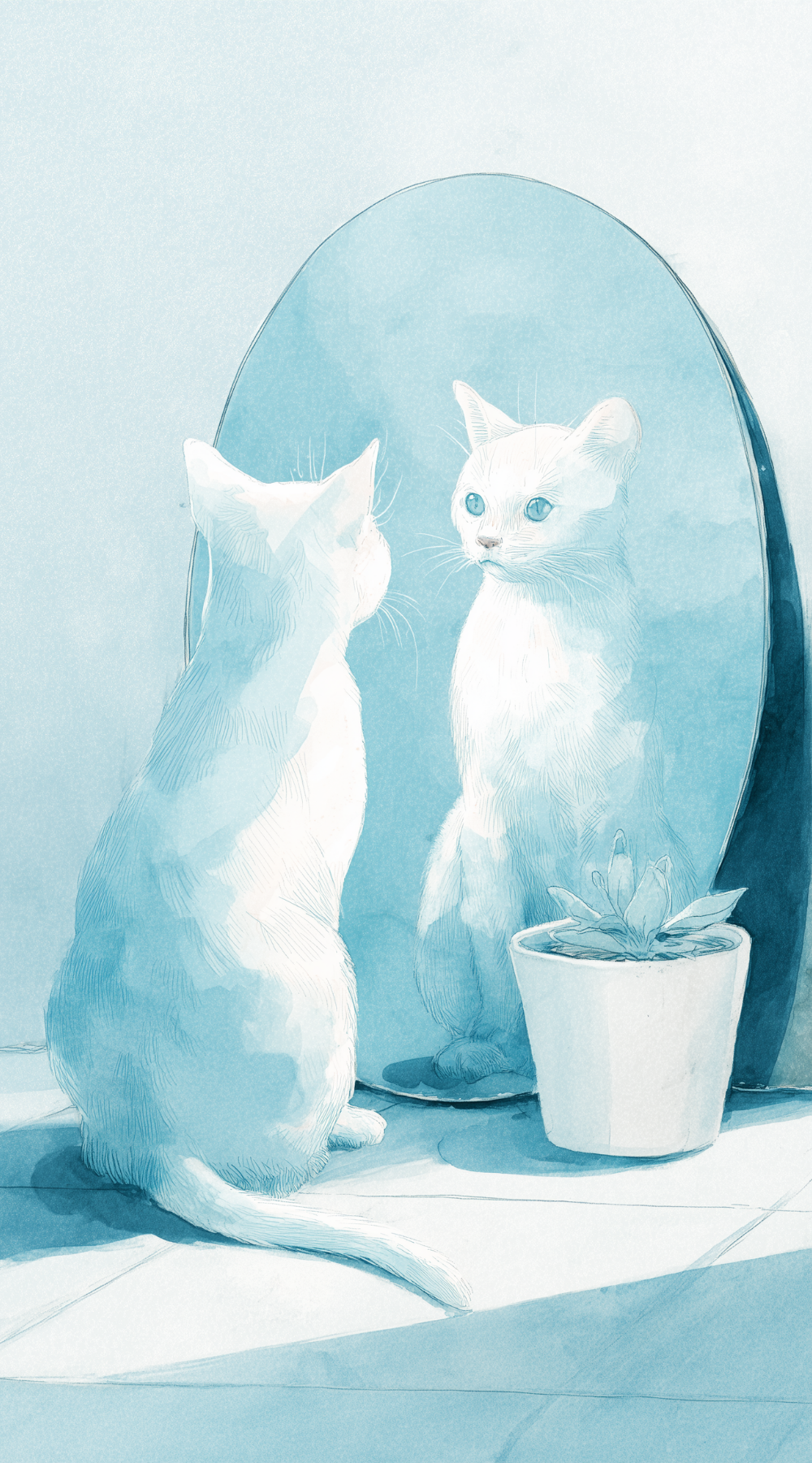animal miroir