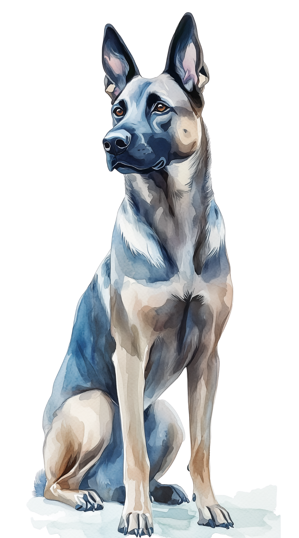 chien de travail anxieux