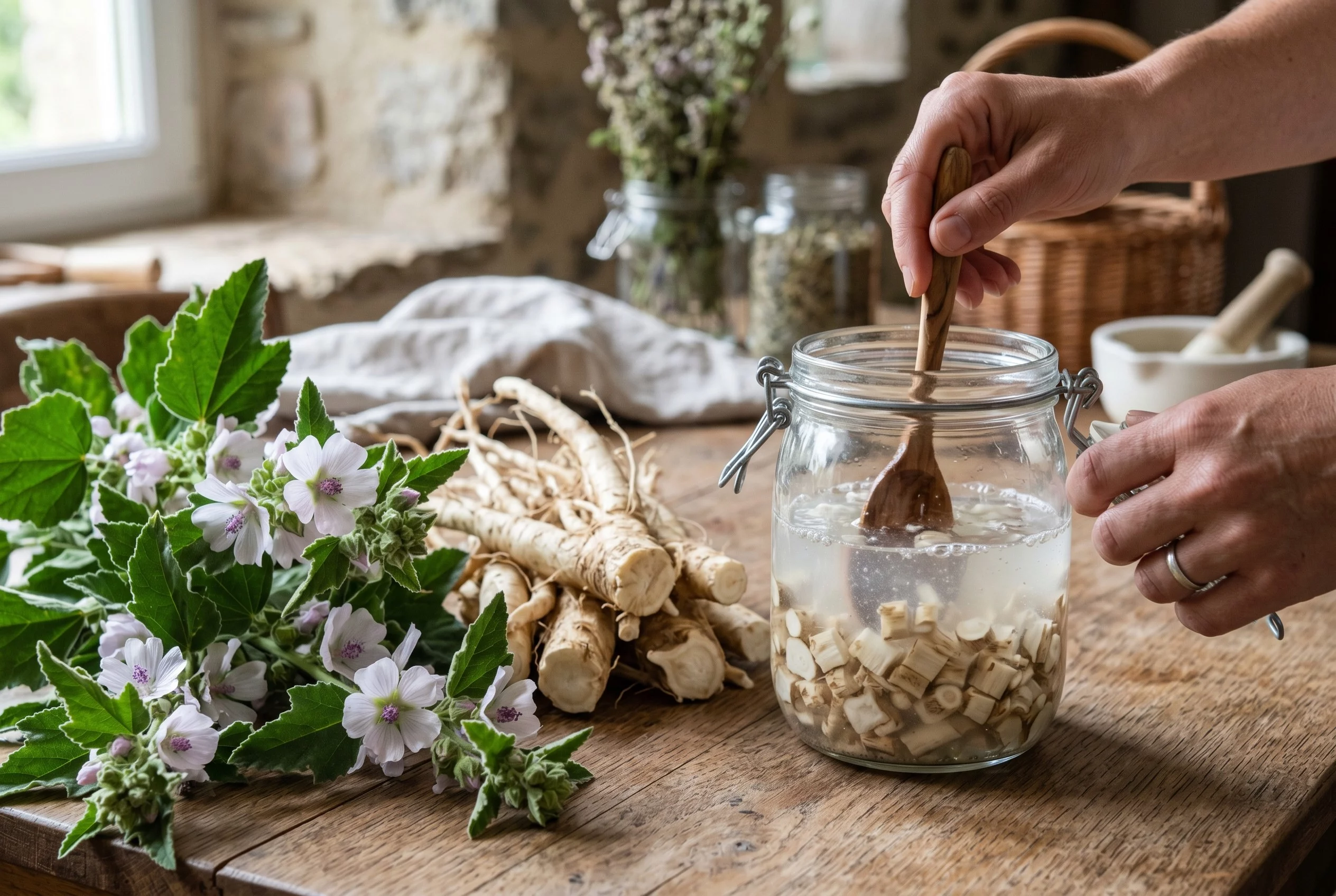 Fortes chaleurs les solutions naturelles pour hydrater votre animal – macération de guimauve Fortes chaleurs les solutions naturelles pour hydrater votre animal - macération de guimauve