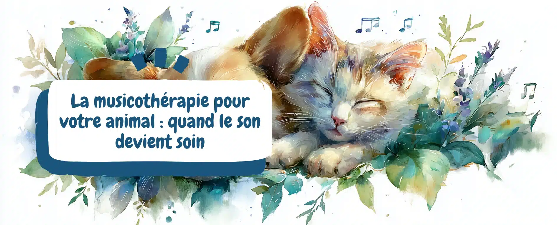 La musicothérapie pour votre animal quand le son devient soin - bannière