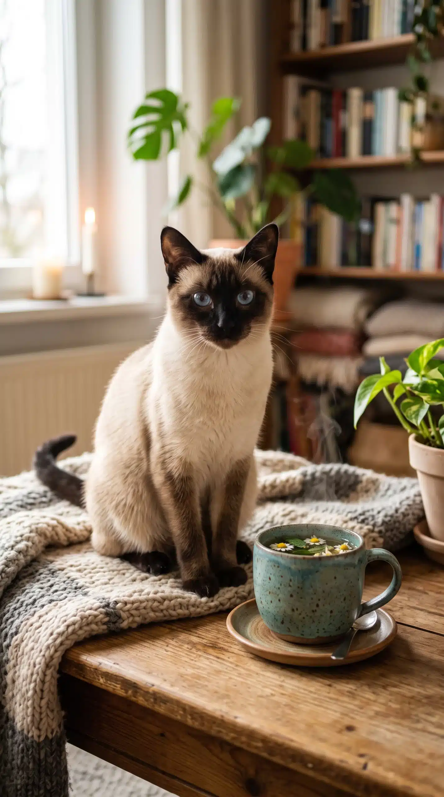 Enrichir la gamelle de votre animal 5 idées d'infusions santé - chat siamois