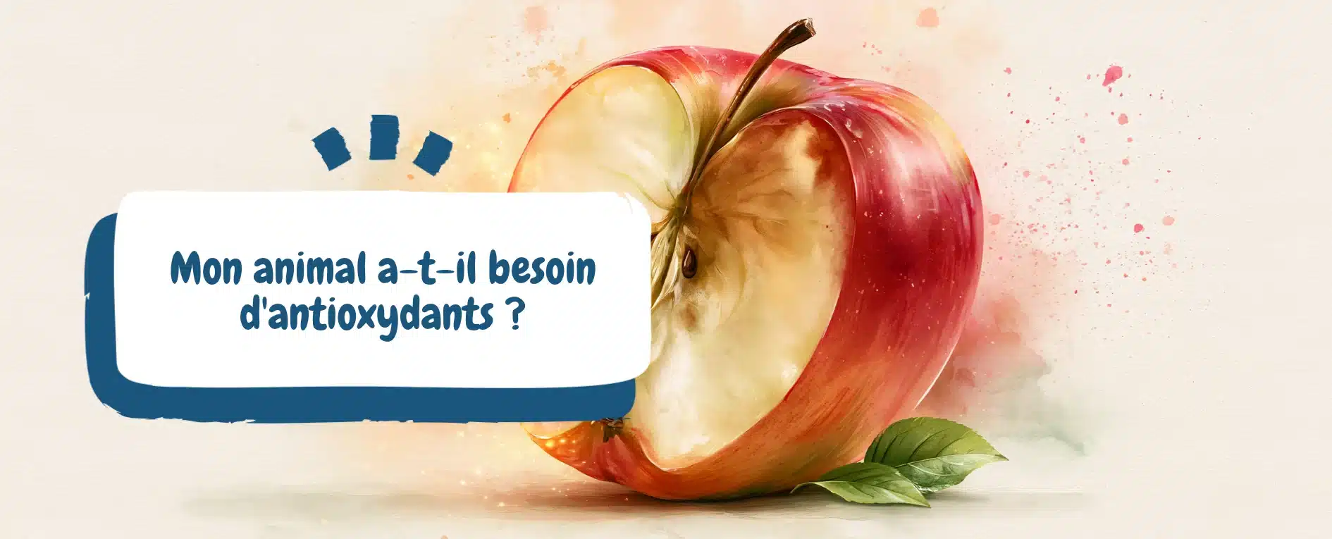 Mon animal a-t-il besoin d'antioxydants - bannière article blog